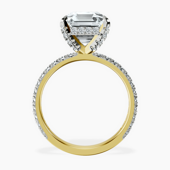 18kt Yellow Gold Kylie Eternity Lab Diamond Ring side right image one
