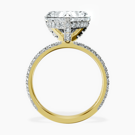 18kt Yellow Gold Kylie Eternity Lab Diamond Ring side right image one