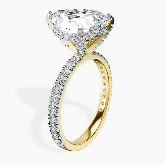 18kt Yellow Gold Kylie Eternity Lab Diamond Ring standing product image one