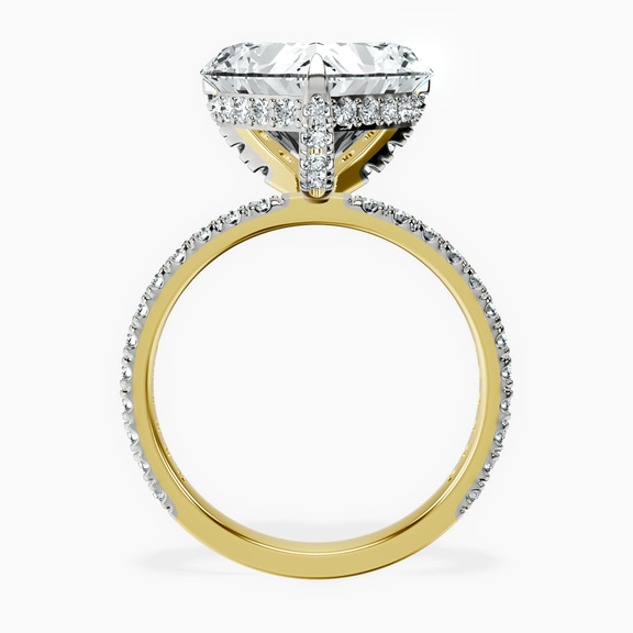 18kt Yellow Gold Kylie Eternity Lab Diamond Ring side right image one