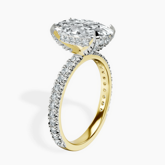 18kt Yellow Gold Kylie Eternity Lab Diamond Ring standing product image one