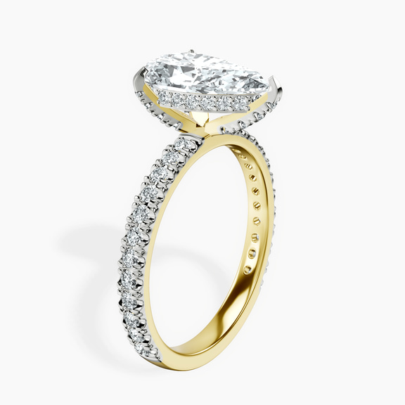 18kt Yellow Gold Kylie Eternity Lab Diamond Ring standing product image one