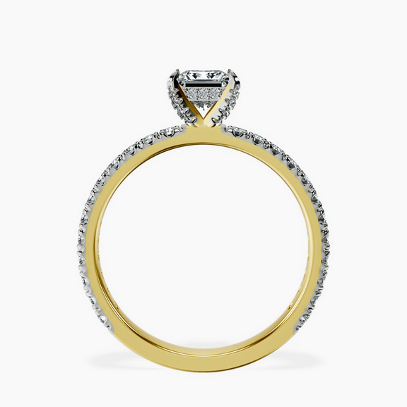 18kt Yellow Gold Kylie Eternity Lab Diamond Ring side right image one