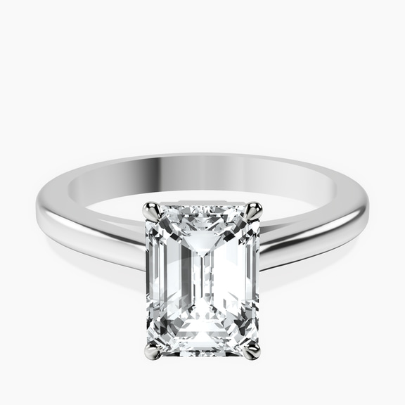 14kt White Gold Siran Secret Halo Lab Diamond Ring front image