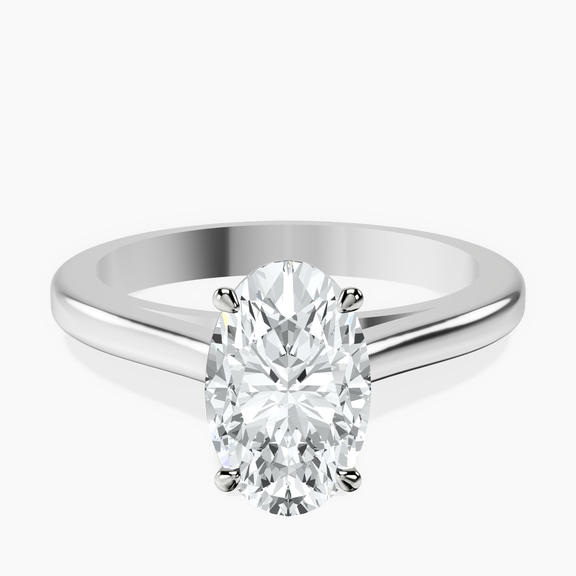 14kt White Gold Siran Secret Halo Lab Diamond Ring front image
