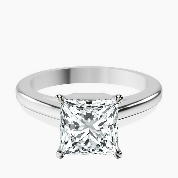 14kt White Gold Siran Secret Halo Lab Diamond Ring front image