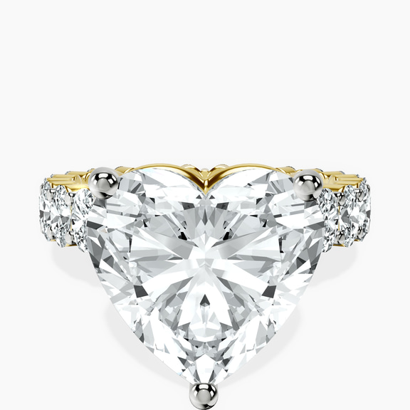 10kt Yellow Gold Celeste Side Oval Lab Diamond Eternity Ring front image