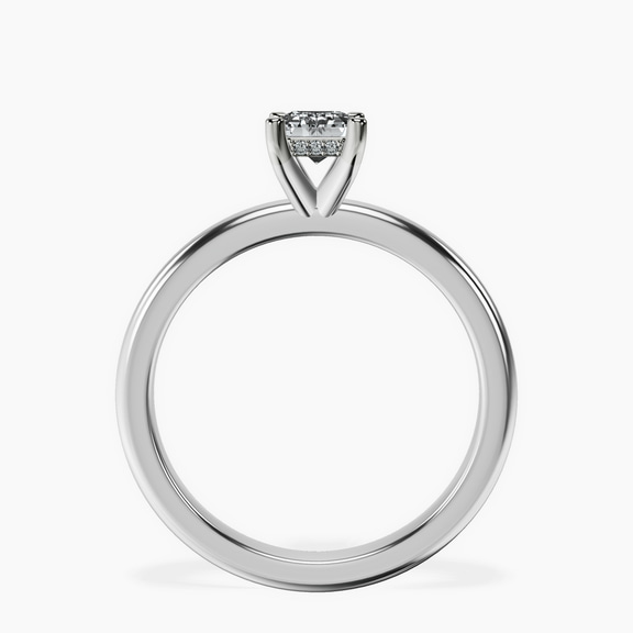 Platinum Mildred Hidden Halo Solitaire Lab Diamond Ring side right image one