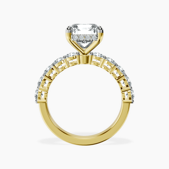 18ct Yellow Gold Elinor Side Round Lab Diamond Ring side right image one