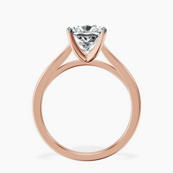 10kt Rose Gold Teagan Solitaire 1.5mm Lab Diamond Ring side right image one