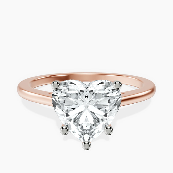 14kt Rose Gold Teagan Solitaire 1.5mm Lab Diamond Ring front image