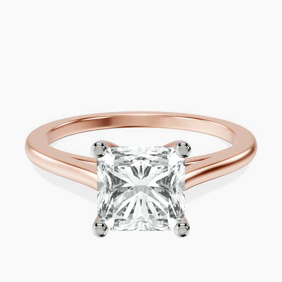 10kt Rose Gold Teagan Solitaire 1.5mm Lab Diamond Ring front image