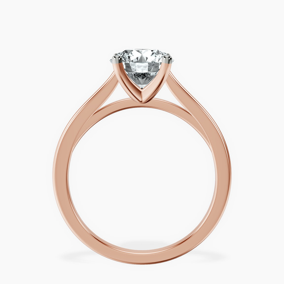 10kt Rose Gold Teagan Solitaire 1.5mm Lab Diamond Ring side right image one