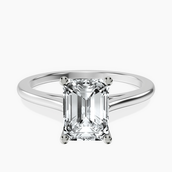 10kt White Gold Teagan Solitaire 1.5mm Lab Diamond Ring front image