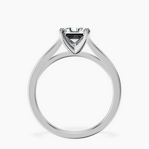 Platinum Teagan Solitaire 1.5mm Lab Diamond Ring side right image one