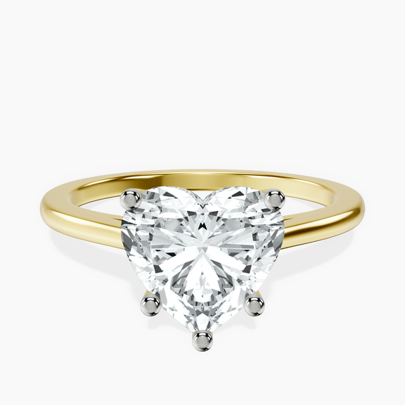18kt Yellow Gold Teagan Solitaire 1.5mm Lab Diamond Ring front image