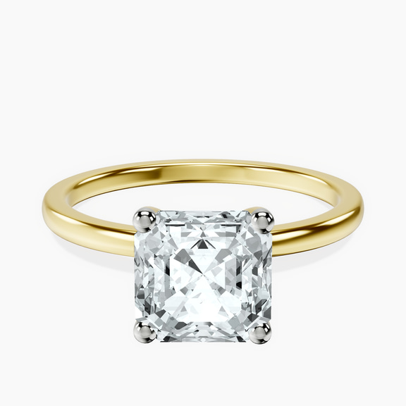 14kt Yellow Gold Four Prong Solitaire 1.5mm Lab Diamond Ring front image