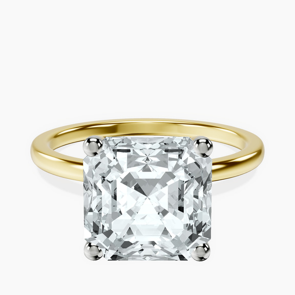 14kt Yellow Gold Four Prong Solitaire 1.5mm Lab Diamond Ring front image