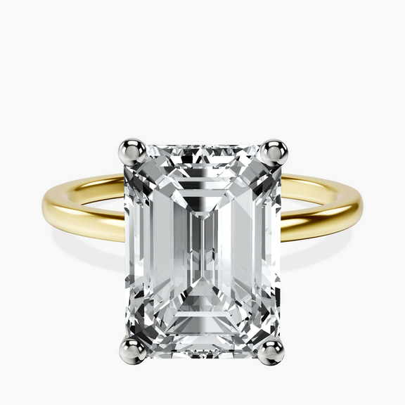 14kt Yellow Gold Four Prong Solitaire 1.5mm Lab Diamond Ring front image