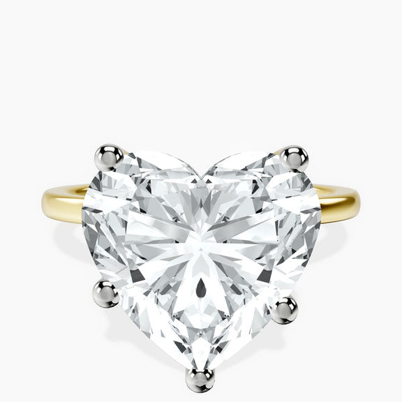 10kt Yellow Gold Four Prong Solitaire 1.5mm Lab Diamond Ring front image