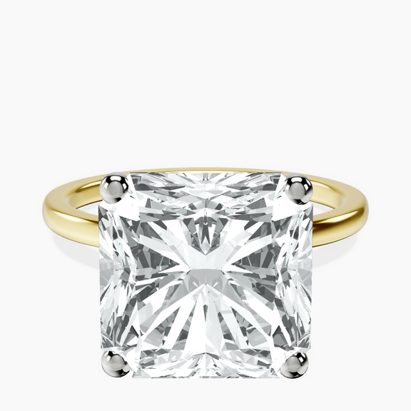 10kt Yellow Gold Four Prong Solitaire 1.5mm Lab Diamond Ring front image