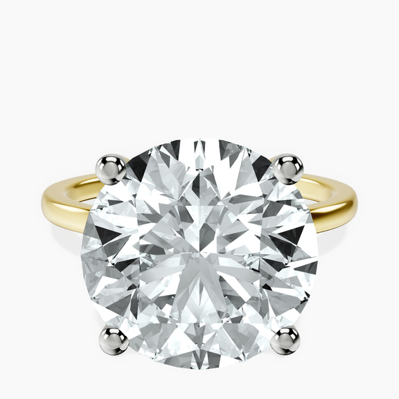 14kt Yellow Gold Four Prong Solitaire 1.5mm Lab Diamond Ring front image