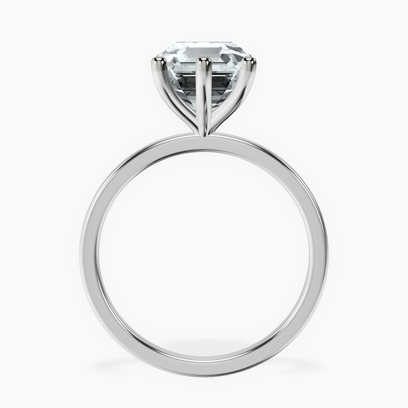 Platinum Six Prong Solitaire 1.5mm Lab Diamond Ring side right image one