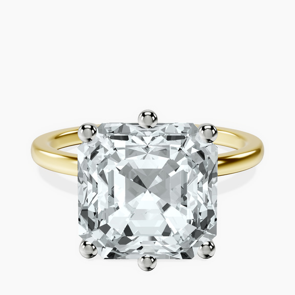 14kt Yellow Gold Six Prong Solitaire 1.5mm Lab Diamond Ring front image