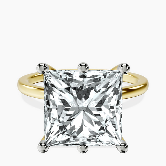 14kt Yellow Gold Six Prong Solitaire 1.5mm Lab Diamond Ring front image