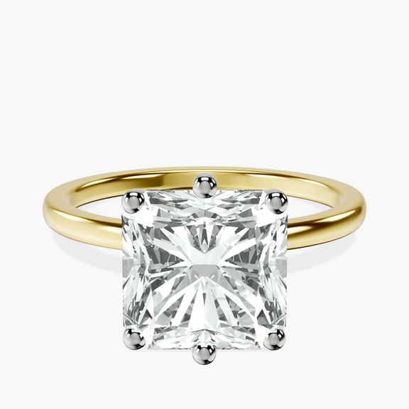 14kt Yellow Gold Six Prong Solitaire 1.5mm Lab Diamond Ring front image
