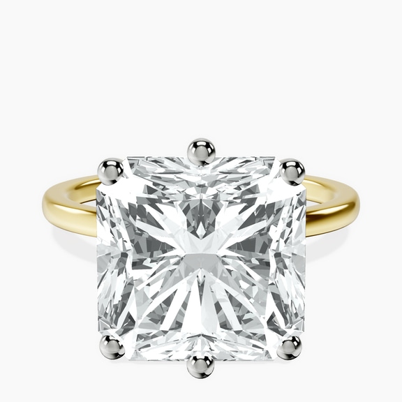 14kt Yellow Gold Six Prong Solitaire 1.5mm Lab Diamond Ring front image