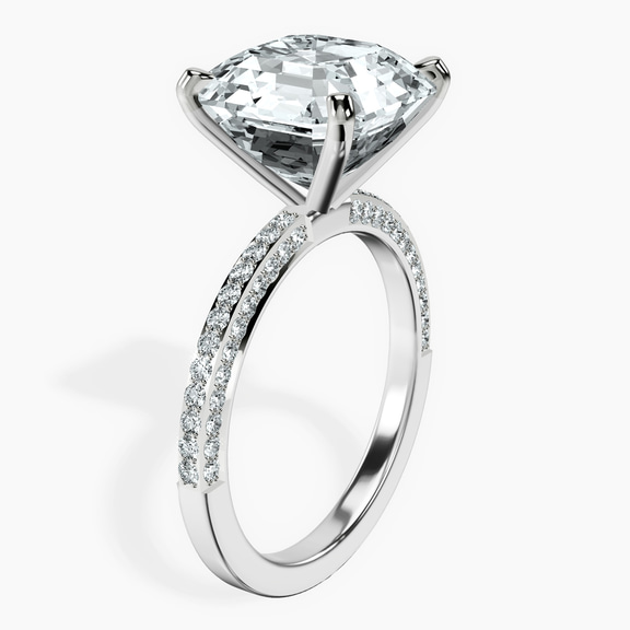 10kt White Gold Grace Micro pavé Eternity Lab Diamond Ring standing product image one