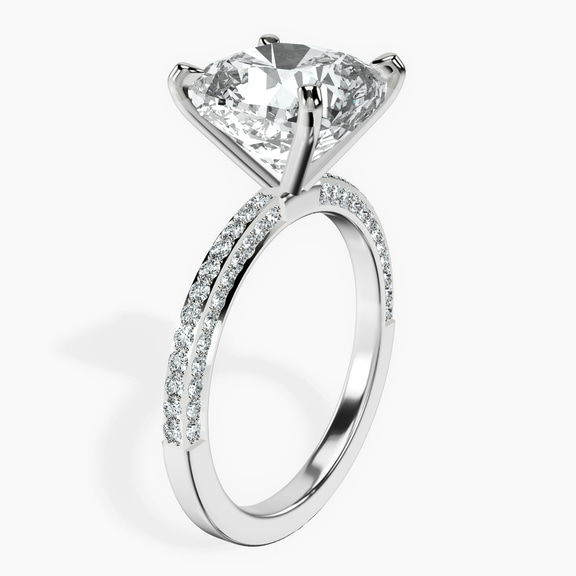 18kt White Gold Grace Micro pavé Eternity Lab Diamond Ring standing product image one