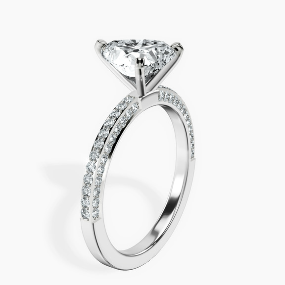 10kt White Gold Grace Micro pavé Eternity Lab Diamond Ring standing product image one