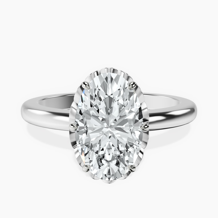 Platinum Malissa Solitaire Lab Diamond Ring front image