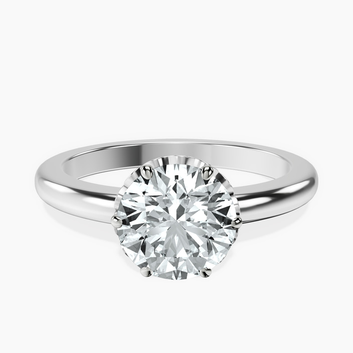 18ct White Gold Malissa Solitaire Lab Diamond Ring front image