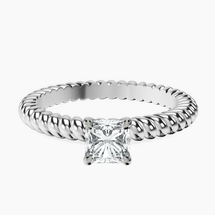 Platinum Sansa Solitaire Lab Diamond Ring front image