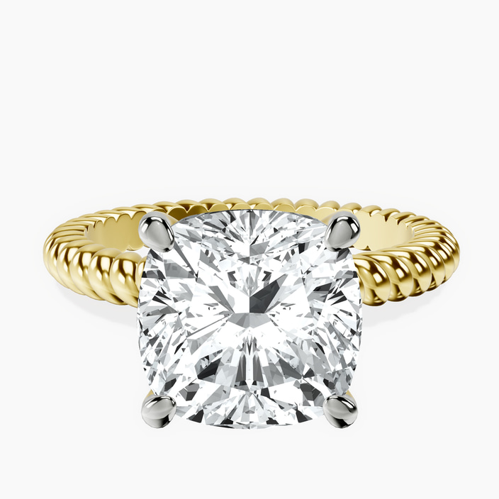 10kt Yellow Gold Sansa Solitaire Lab Diamond Ring front image