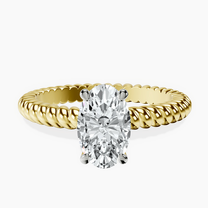 14kt Yellow Gold Sansa Solitaire Lab Diamond Ring front image