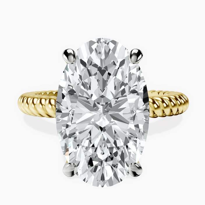 14kt Yellow Gold Sansa Solitaire Lab Diamond Ring front image