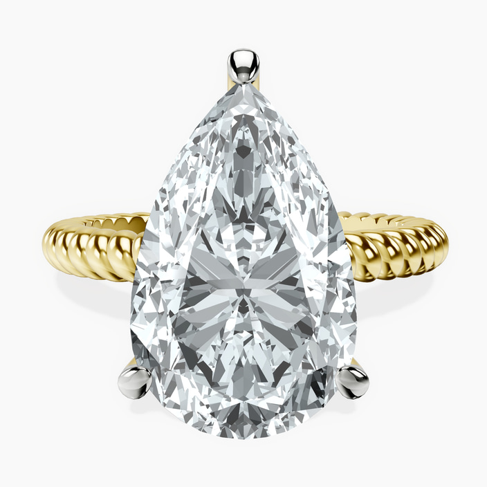 18kt Yellow Gold Sansa Solitaire Lab Diamond Ring front image