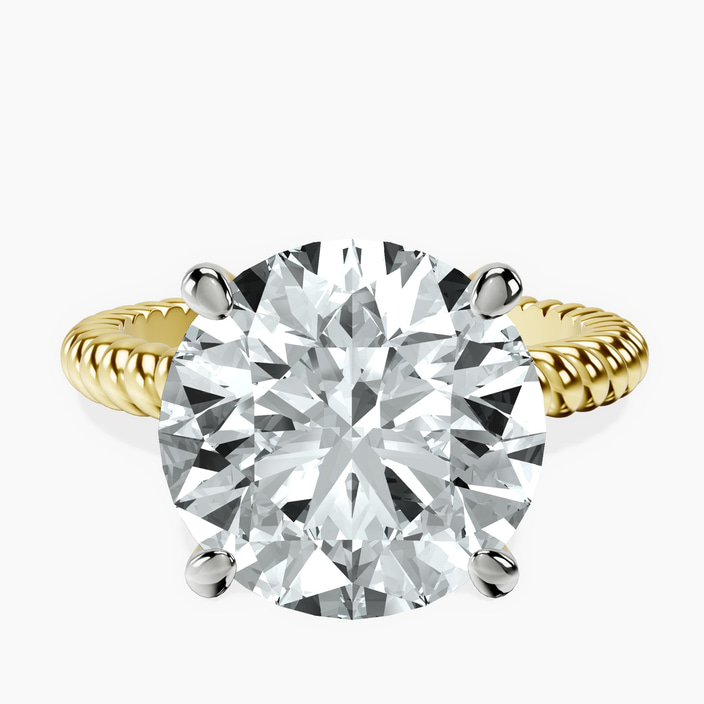 14kt Yellow Gold Sansa Solitaire Lab Diamond Ring front image