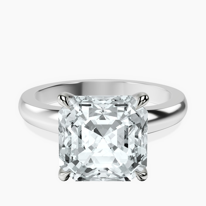 14kt White Gold Arielle Solitaire Lab Diamond Ring front image