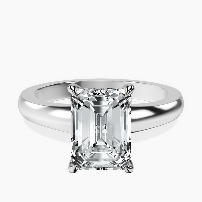 Platinum Arielle Solitaire Lab Diamond Ring front image