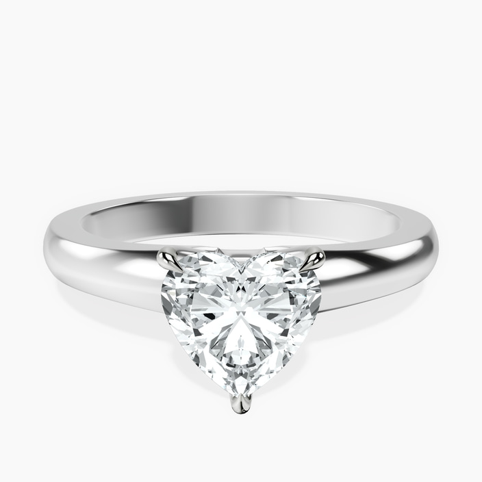 10kt White Gold Arielle Solitaire Lab Diamond Ring front image