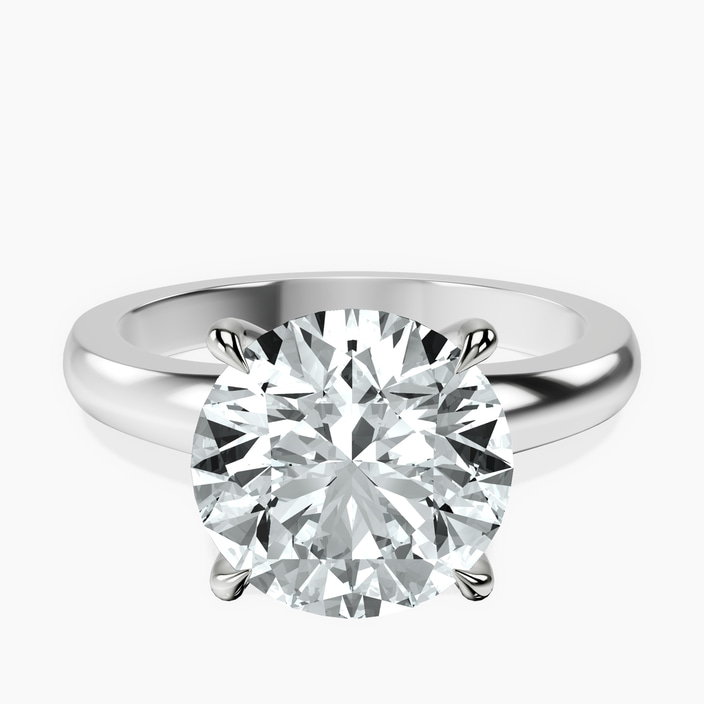 10kt White Gold Arielle Solitaire Lab Diamond Ring front image