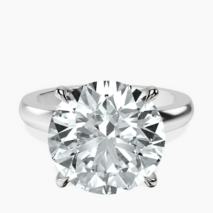 10kt White Gold Arielle Solitaire Lab Diamond Ring front image
