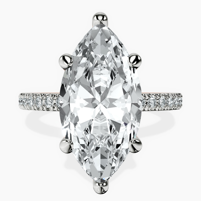 10kt Rose Gold Claire Full Eternity Lab Diamond Ring front image