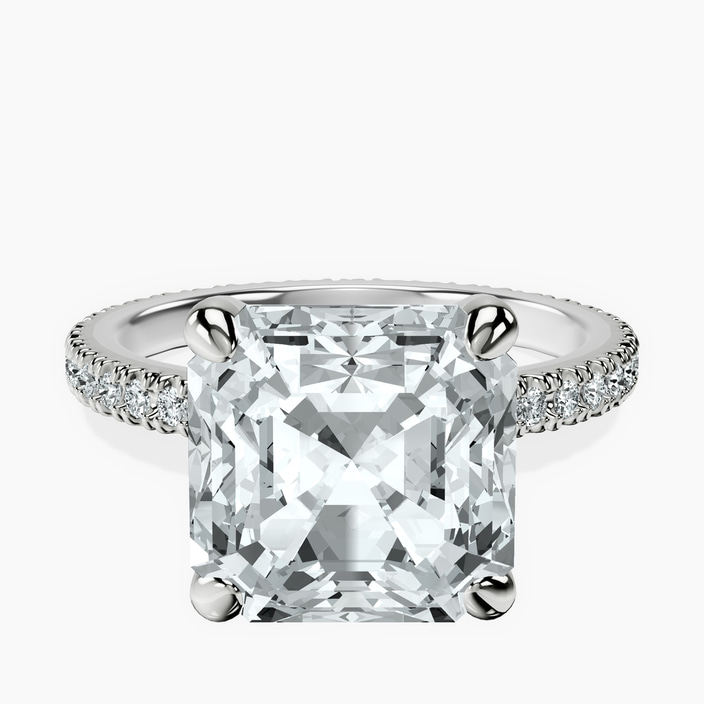18kt White Gold Claire Full Eternity Lab Diamond Ring front image