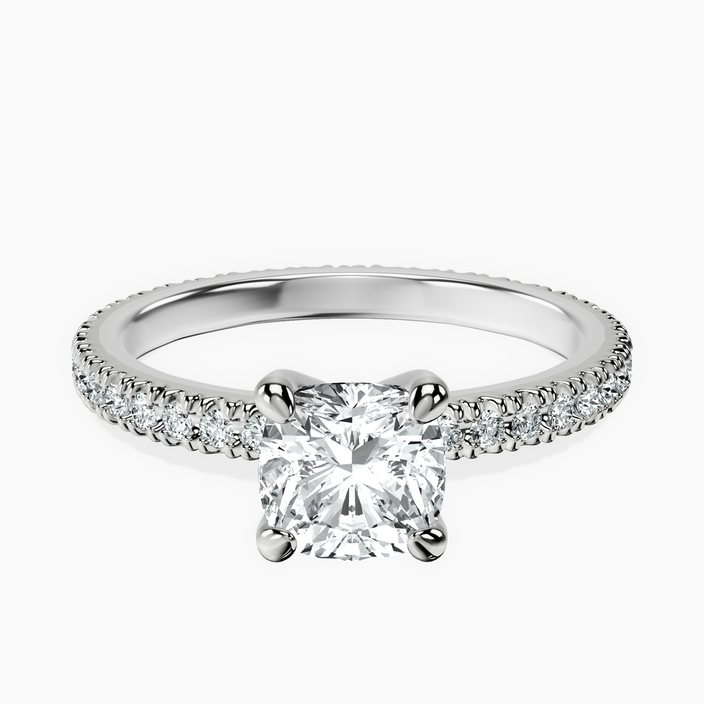 10kt White Gold Claire Full Eternity Lab Diamond Ring front image